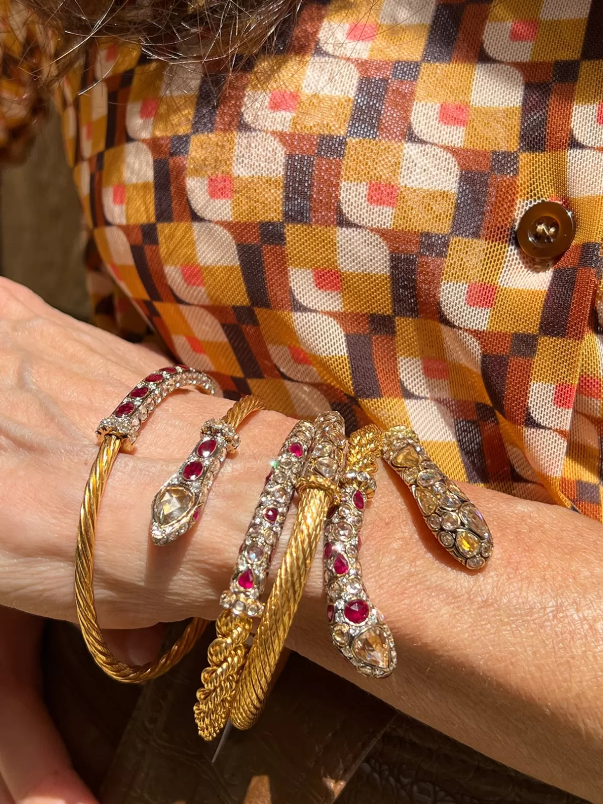 Selim Mouzannar Bracelets-Basilik Braceletdiamonds - Rubies