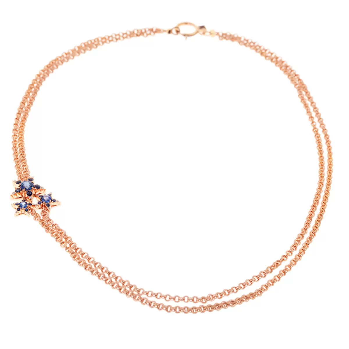 Selim Mouzannar Necklaces-Istanbul Necklaceblue Sapphires - Diamonds