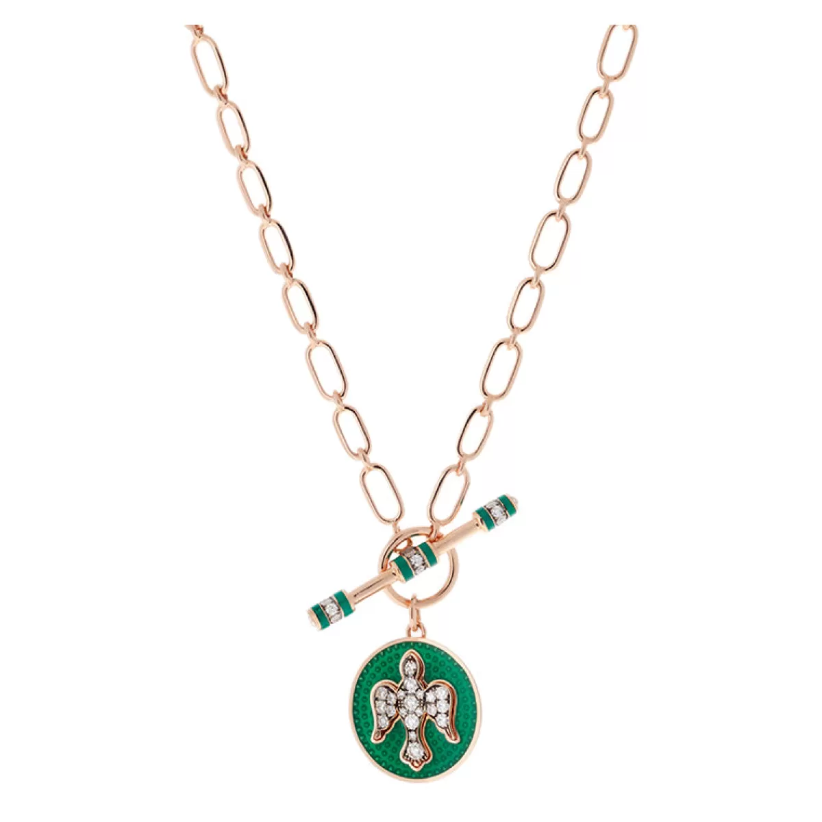 Selim Mouzannar Necklaces-Kastak Necklace Green Dovediamonds