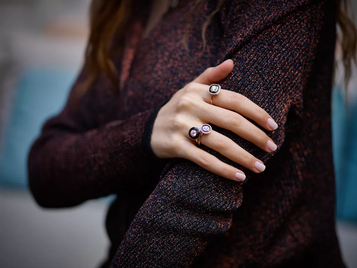 Selim Mouzannar Rings-Mina Black Ringdiamonds