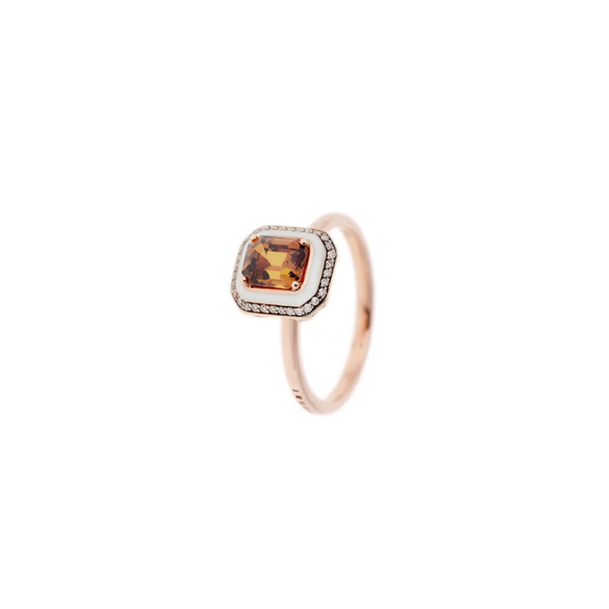 Selim Mouzannar Rings-Mina Ivory Ringorange Sapphire - Diamonds