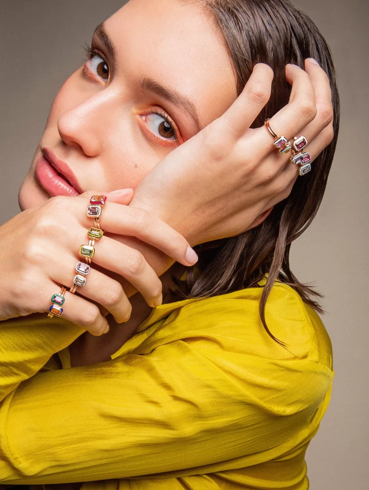 Selim Mouzannar Rings-Mina Raspberry Ringlight Blue Tourmaline