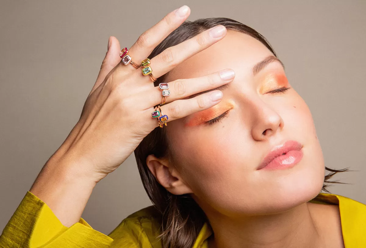 Selim Mouzannar Rings-Mina Raspberry Ringmorganite