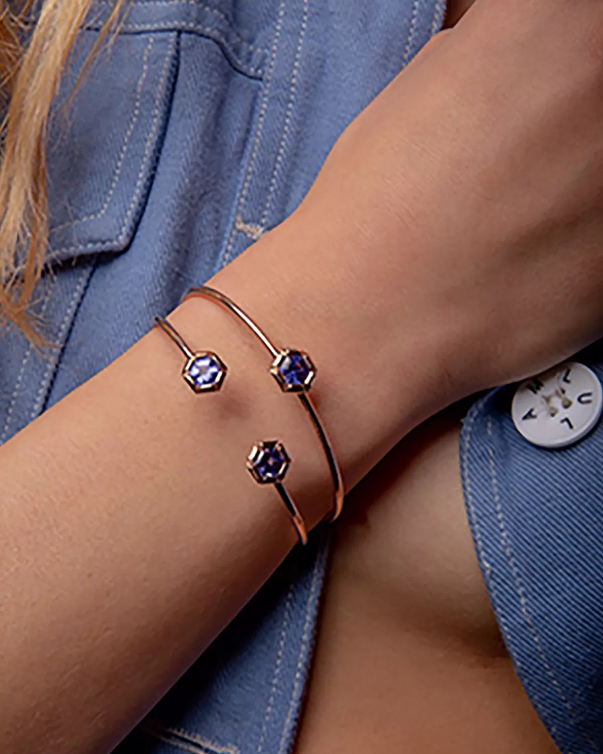 Selim Mouzannar Bracelets-Rose De France Bracelettanzanite - Brown Diamonds