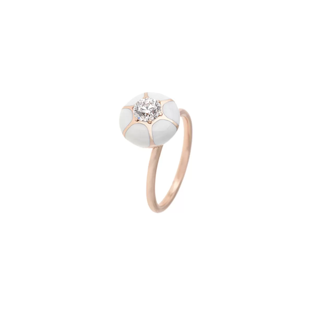 Selim Mouzannar Rings-Sea Flowers Ivory Ringdiamond