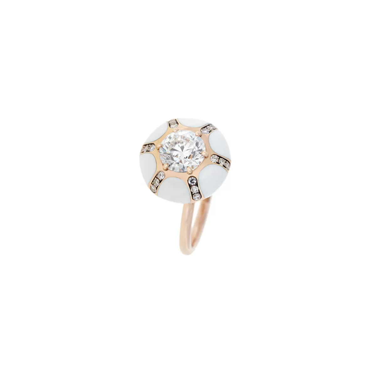 Selim Mouzannar Rings-Sea Flowers Ivory Ringdiamonds